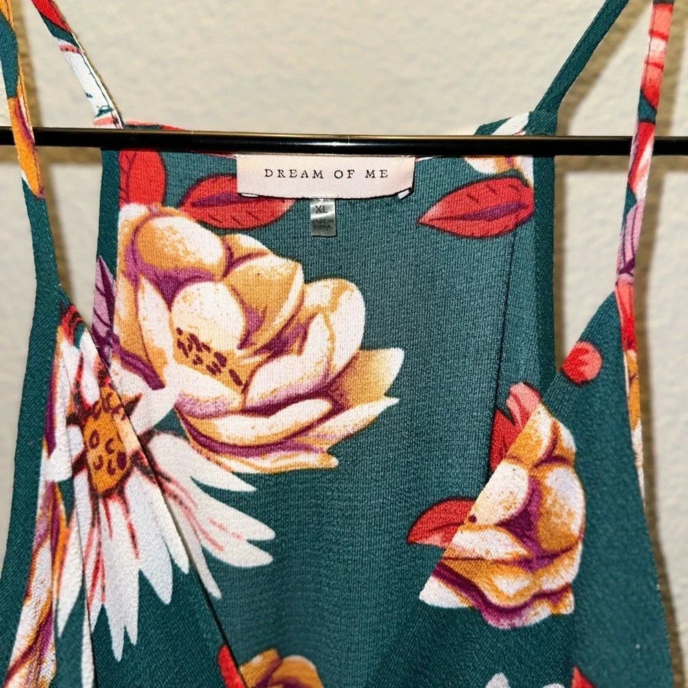 Elegant Floral Maxi Dress with Tie Waist - Picture 6 of 6